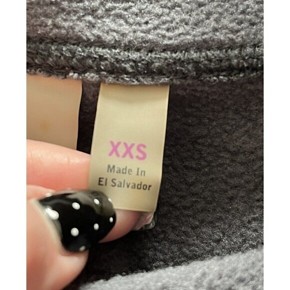 Athleta Woman's Sz XXS Gray & Black Fleece-Lined Leggings Zip Pockets - Picture 6 of 11